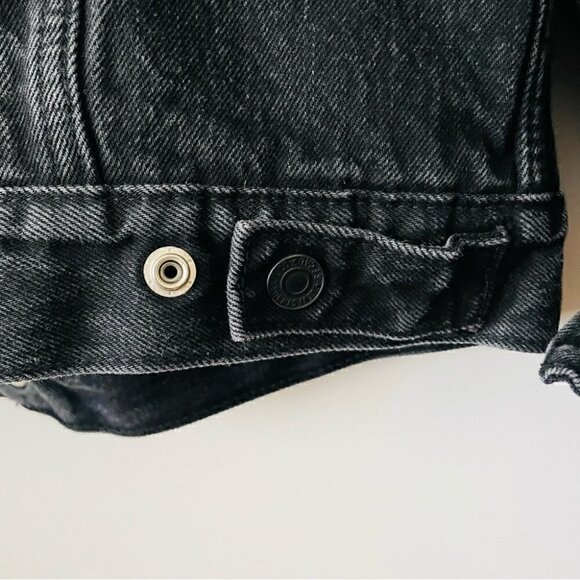 Levi's Sherpa Trucker Jacket Roadster Black, Sz Medium - Picture 12 of 16